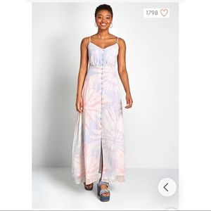Modcloth Tie Dye Maxi Dress - Gotta Look the Party